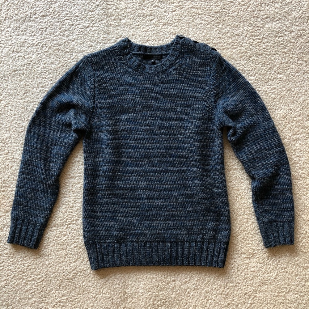 Blue gradient wool sweater